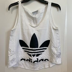 Adidas mixed material cropped tank
